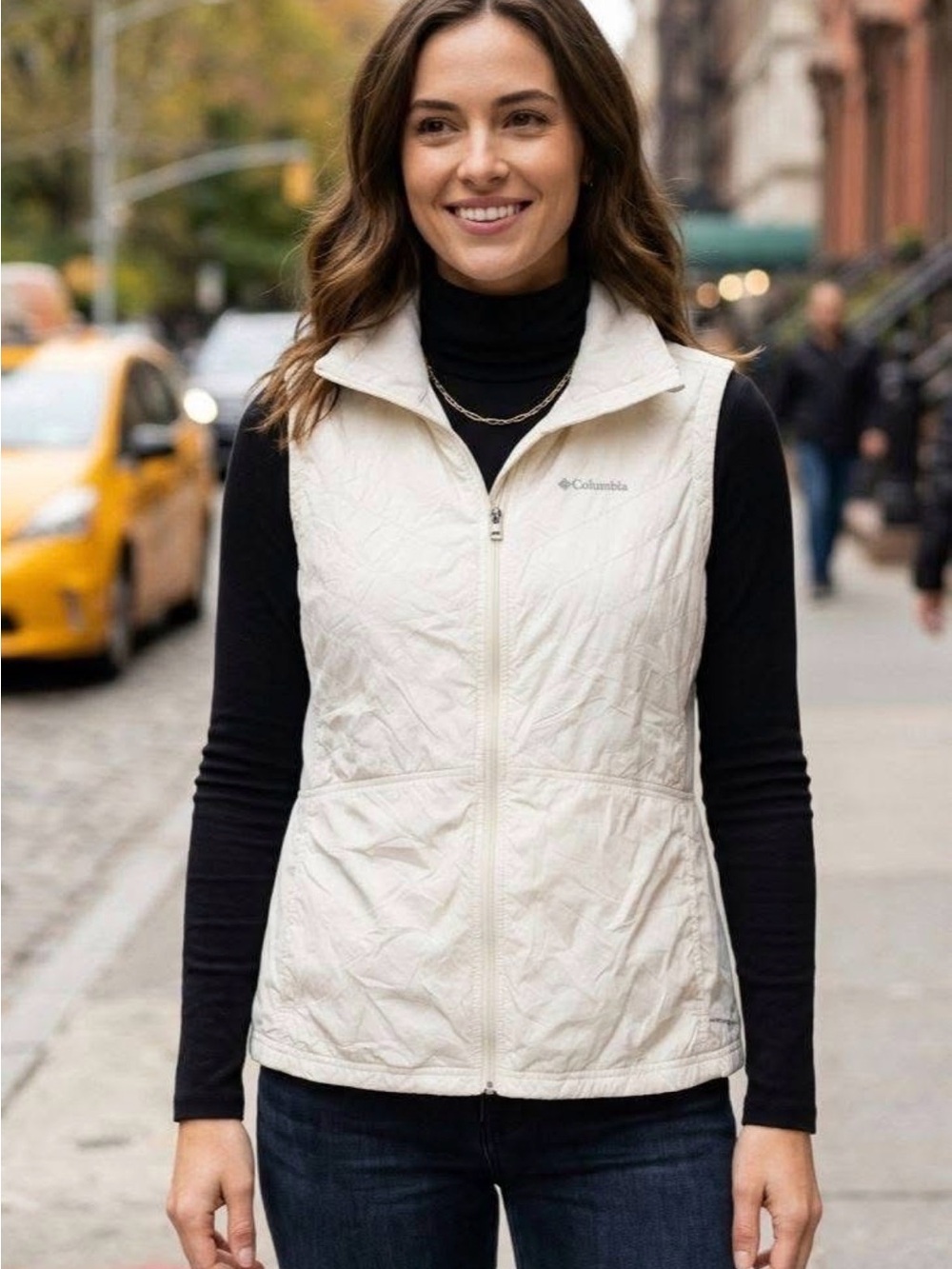 Columbia Women's Cream Quilted Lightweight Vest
